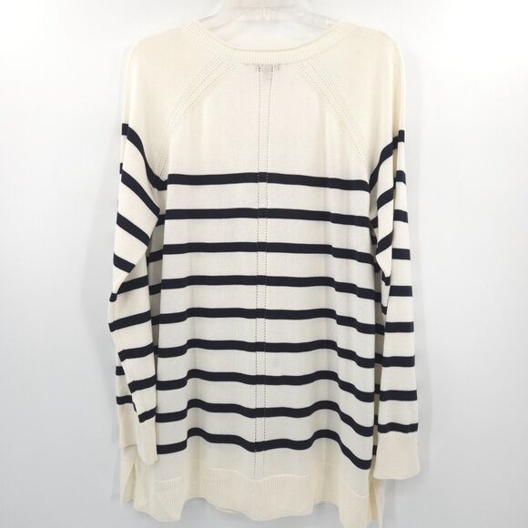 Talbots striped button up cardigan sweater Size 1X long sleeve nautical preppy - Picture 8 of 10
